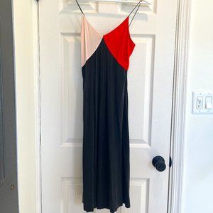 & Other Stories Colorblock Spaghetti Strap Dress